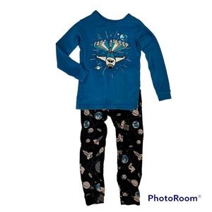 babyGap 100% Cotton Spaceship Pajamas 3T
